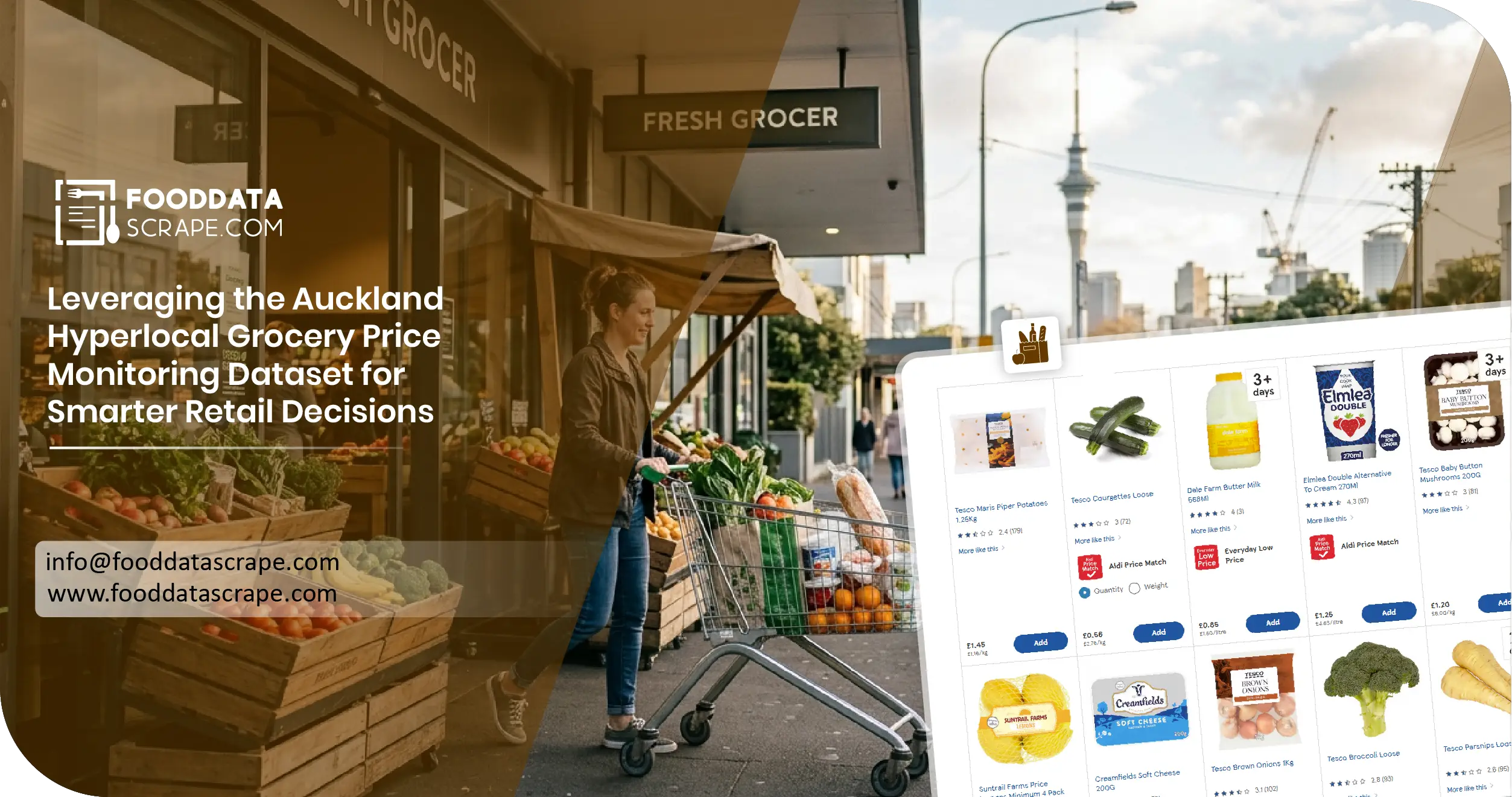 Transforming Grocery Pricing Strategies with Auckland Hyperlocal Grocery Price Monitoring Dataset